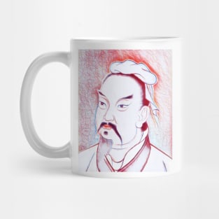 Sun Tzu Portrait | Sun Tzu Artwork | Line Art 3 Mug